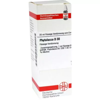 PHYTOLACCA D 30 razrjeđenje, 20 ml PHYTOLACCA D 30 razrjeđenje, 20 ml