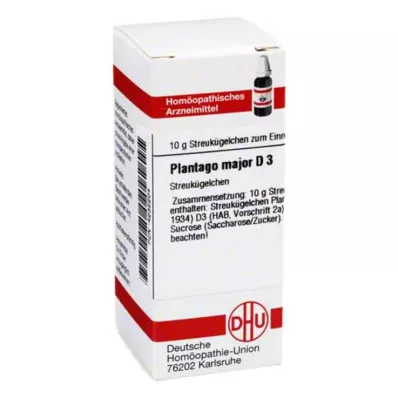 PLANTAGO MAJOR D 3 globule, 10 g