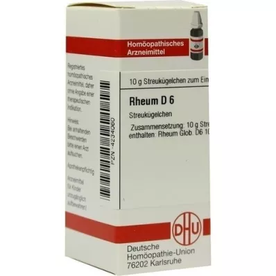 RHEUM D 6 globula, 10 g
