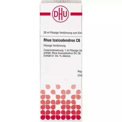 RHUS TOXICODENDRON C 6 razrjeđenje, 20 ml