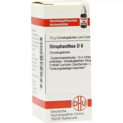 STROPHANTHUS D 6 globula, 10 g