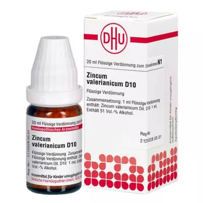 ZINCUM VALERIANICUM D 10 razrjeđenje, 20 ml