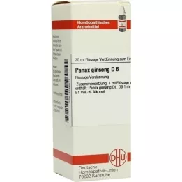 PANAX GINSENG D 6 Razrjeđenje, 20 ml