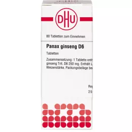 PANAX GINSENG D 6 tableta, 80 kom