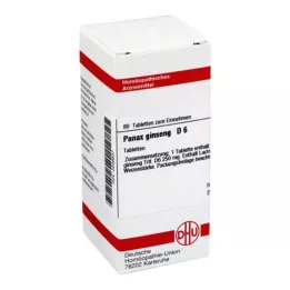 PANAX GINSENG D 6 tableta, 80 kom