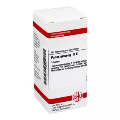 PANAX GINSENG D 6 tableta, 80 kom