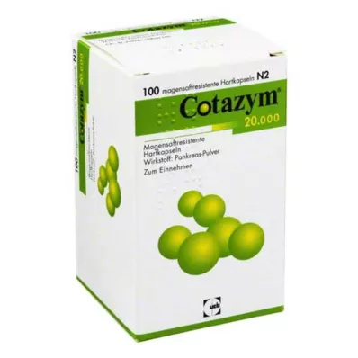 Cotazym 20 000 peleta gastrorezistentne kapsule, 100 kom