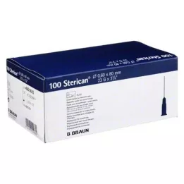 STERICAN Kanile 23 Gx3 1/5 0,6x80 mm, 100 komada