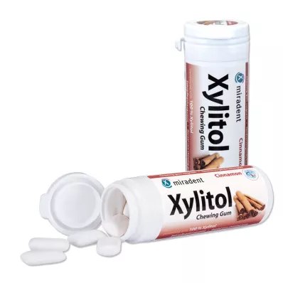 MIRADENT Xylitol Guma za žvakanje Cimet, 30 kom