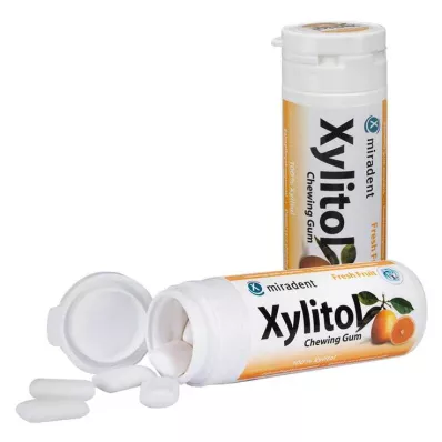 MIRADENT Xylitol Žvakaća guma Fruit, 30 kom