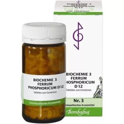 BIOCHEMIE 3 Ferrum phosphoricum D 12 tableta, 200 kom