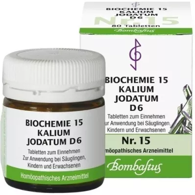 BIOCHEMIE 15 potassium jodatum D 6 tableta, 80 kom