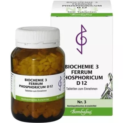 BIOCHEMIE 3 Ferrum phosphoricum D 12 tableta, 500 kom