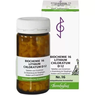 BIOCHEMIE 16 Lithium chloratum D 12 tableta, 200 kom