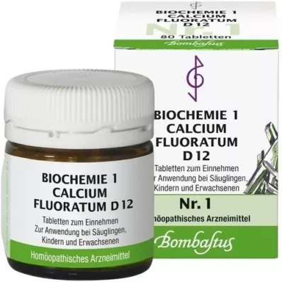 BIOCHEMIE 1 Calcium fluoratum D 12 tableta, 80 kom