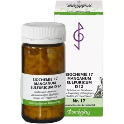 BIOCHEMIE 17 Manganum sulfuricum D 12 tableta, 200 kom