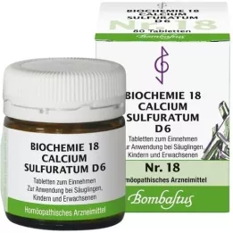 BIOCHEMIE 18 Calcium sulfuratum D 6 tableta, 80 kom