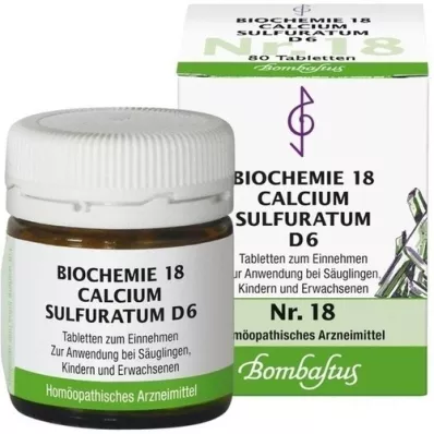 BIOCHEMIE 18 Calcium sulfuratum D 6 tableta, 80 kom