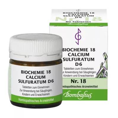 Biokemija 18 Calcium sulfuratum D 6 tableta, 80 kom