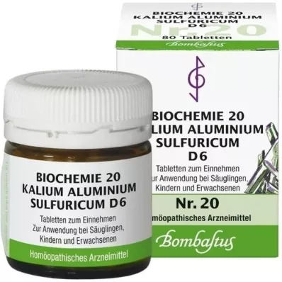 BIOCHEMIE 20 Potassium aluminium sulfuricum D 6 tableta, 80 kom