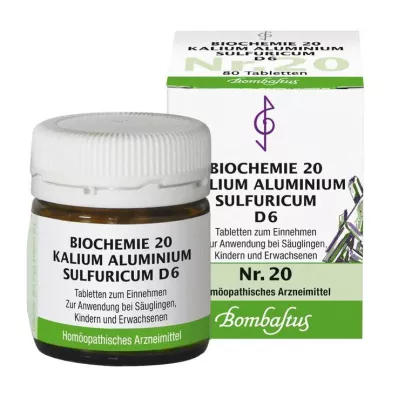 Biokemija 20 Potassium aluminium sulfuricum D 6 tableta, 80 kom