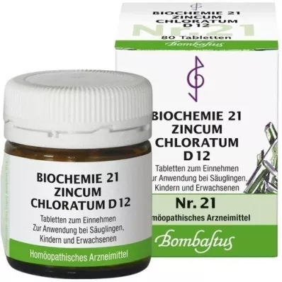 BIOCHEMIE 21 Zincum chloratum D 12 tableta, 80 kom