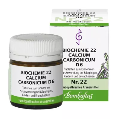 Biokemija 22 Calcium carbonicum D 6 tableta, 80 kom Biokemija 22 Calcium carbonicum D 6 tableta, 80 kom