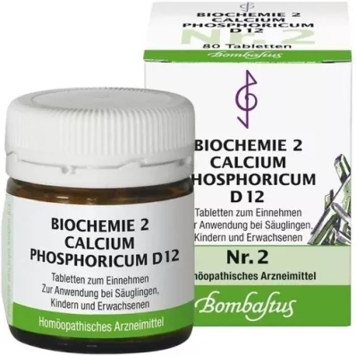 BIOCHEMIE 2 Calcium phosphoricum D 12 tableta, 80 kom