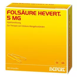 FOLSÄURE HEVERT Ampule od 5 mg, 100 kom