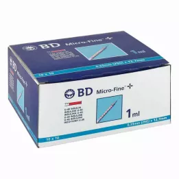 BD MICRO-FINE+ inzulinska štrcaljka 1 ml U40 12,7 mm, 100X1 ml