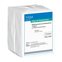 HÖGA-KOMPRESSEN OP 10x10 cm nesterilno 8-slojno, 100 kom