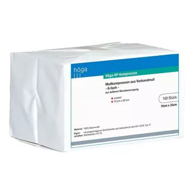 HÖGA-KOMPRESSEN OP 10x20 cm nesterilno 8-slojno, 100 kom HÖGA-KOMPRESSEN OP 10x20 cm nesterilno 8-slojno, 100 kom