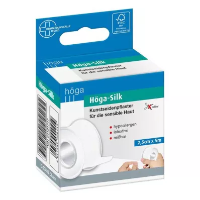 Höga Silk flaster 2,5cmx5m, 1 kom Höga Silk flaster 2,5cmx5m, 1 kom