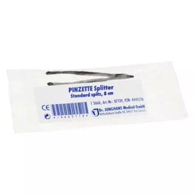 PINZETTE Iver šiljast 8 cm, 1 kom