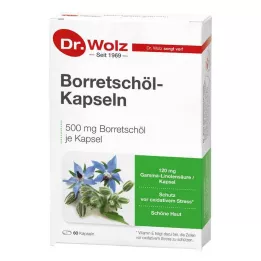 BORRETSCHÖL KAPSELN Dr. Wolz, 60 kom