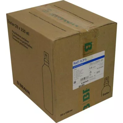 Fiziološka otopina 0,9% B.Braun SPÜLLÖSUNG Ecolav, 20X250 ml