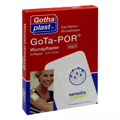 GOTA-POR Flaster za rane 5x7,2 cm sterilni, 5 kom