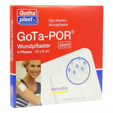 GOTA-POR Flaster za rane sterilni 80x100 mm, 5 kom