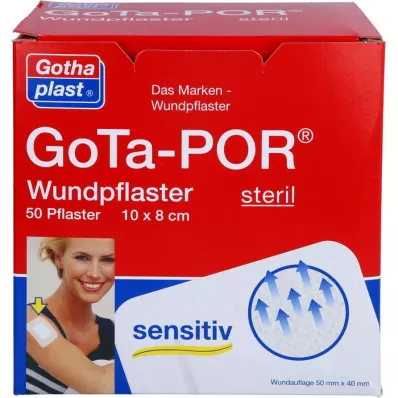 GOTA-POR Flaster za rane sterilni 80x100 mm, 50 kom