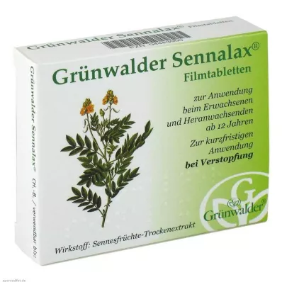 GRÜNWALDER Sennalax filmom obložene tablete, 30 kom GRÜNWALDER Sennalax filmom obložene tablete, 30 kom