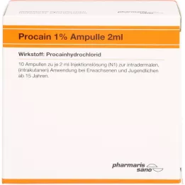 PROCAIN Röwo 1% ampule 2 ml, 10X2 ml