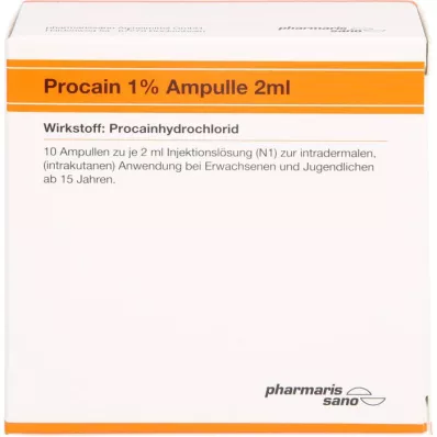 PROCAIN Röwo 1% ampule 2 ml, 10X2 ml