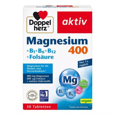 DOPPELHERZ Magnezij 400 mg tablete, 30 kom