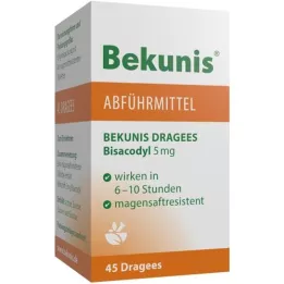 BEKUNIS Dražeje Bisacodyl 5 mg tableta želučanog soka, 45 kom