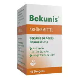 Bekunis dražeje Bisacodyl 5 mg, 45 kom