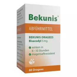 Bekunis dražeje Bisacodyl 5 mg, 80 kom
