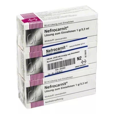 Nefrocarnit oralna otopina, 150 ml