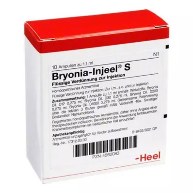 BRYONIA INJEEL S ampule, 10 kom BRYONIA INJEEL S ampule, 10 kom