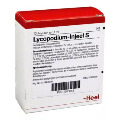 LYCOPODIUM INJEEL S ampule, 10 kom LYCOPODIUM INJEEL S ampule, 10 kom