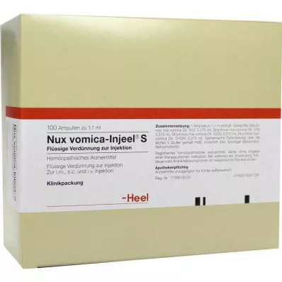 NUX VOMICA INJEEL S ampule, 100 kom NUX VOMICA INJEEL S ampule, 100 kom